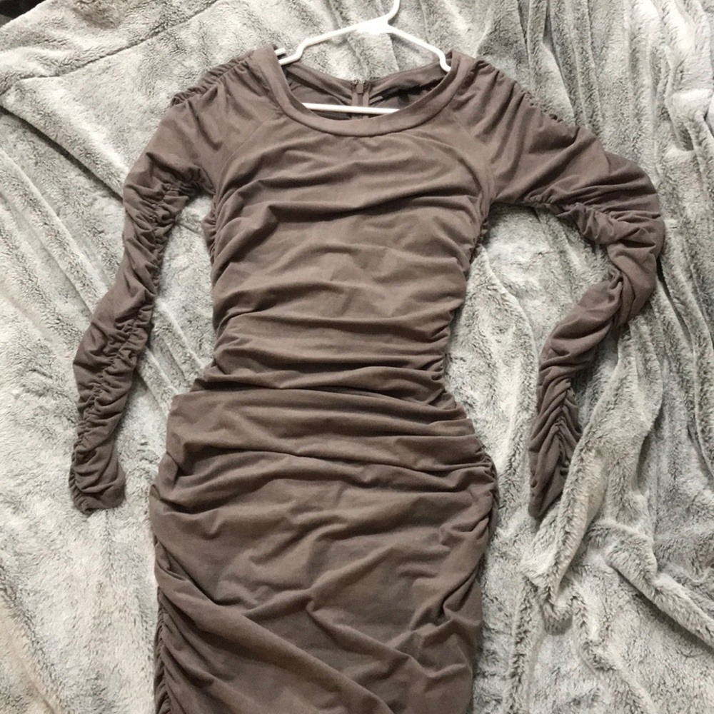 Bebe microsuede scrunch mini